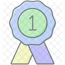 Recognition Ribbon Lineal Color Icon Icon