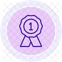 Recognition Ribbon Line Icon Icon