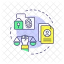 Biometrics Right Law Icon