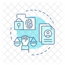 Biometrics Right Law Icon