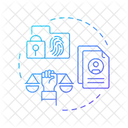 Biometrics Right Law Icon