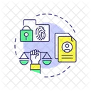 Biometrics Right Law Icon
