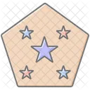 Recognition Star Lineal Color Icon Icon