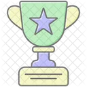 Recognition Trophy Lineal Color Icon Icon