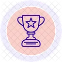 Recognition Trophy Line Icon Icon