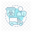 Recogida y transporte de residuos biomédicos  Icono