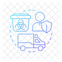 Recogida y transporte de residuos biomédicos  Icono
