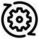 Roda Dentada Engrenagem Reconfiguracao Ícone