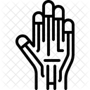 Reconhecimento De Geometria Dos Dedos Geometria Reconhecimento Ícone