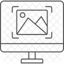 Reconnaissance Dimage Thinline Icon Icône