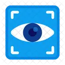 Reconocimiento De Iris Escaneo Ocular Escaner Ocular Icono