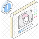 Reconocimiento facial  Icono