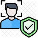 Reconocimiento Facial Biometrico Seguridad Icono