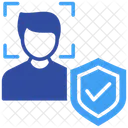Reconocimiento Facial Biometrico Seguridad Icono