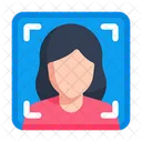 Reconocimiento Facial Escaneo Facial Deteccion De Rostros Icono