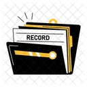 Record Folder File Archive Icon