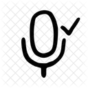 Handdrawn Appicons Microphone Check Icon