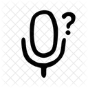 Handdrawn Appicons Microphone Question Icon