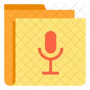 Microphone Folder Recording Folder Icon