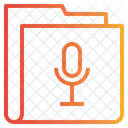 Microphone Folder Recording Folder Icon