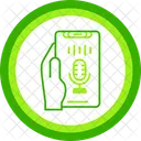 Recording Hand Holding Phone Record Icon