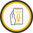 Recording Hand Holding Phone Record Icon