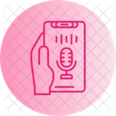 Recording Hand Holding Phone Record Icon
