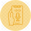 Recording Hand Holding Phone Record Icon