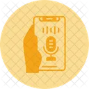 Recording Hand Holding Phone Record Icon