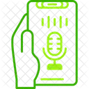 Recording Hand Holding Phone Record Icon