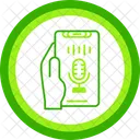Recording Hand Holding Phone Record Icon