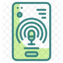 Recording Podcasts Phone Icon