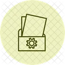 Records Management Pentaglow Icon Icon