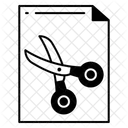 Corte de papel  Icono