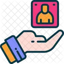 Recruitment Hand Person Icon
