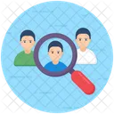 Employee Search Profile Searching Headhunting Icon