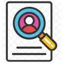 Recruitment Search Magnifier Icon