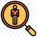 Searching For Employee Finding Employee Vacancy Icon