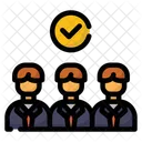 Recruitment Approval Interview Symbol