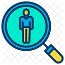 Searching For Employee Finding Employee Vacancy Icon