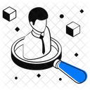 Hiring Recruitment Resource Analysis Icon