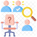 Recruitment Candidate Job Search Icono