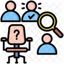 Recruitment Candidate Job Search Icono