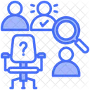 Recruitment Candidate Job Search Icono
