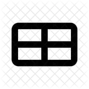 Rectangle Horizontal Grid Shape Shapes Icon