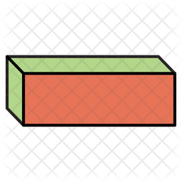 Rectangular Box Icon - Download in Colored Outline Style