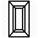 Diamante rectangular  Icono