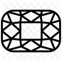 Diamante rectangular  Icono