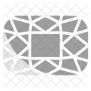 Rectangular Diamond  Icon