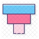 Rectangular Funnel Funnel Blocks Icon